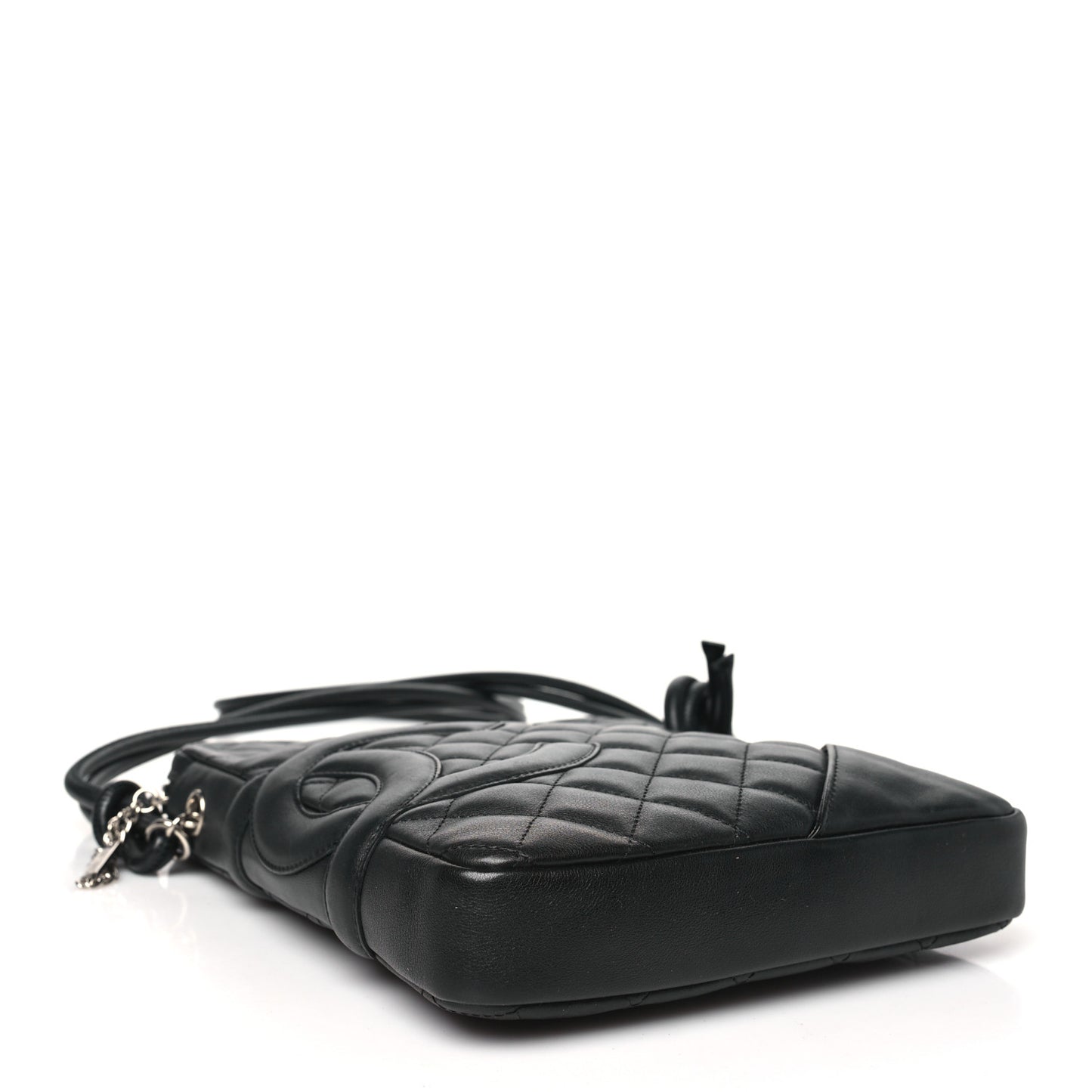 Calfskin Quilted Medium Cambon Messenger Black