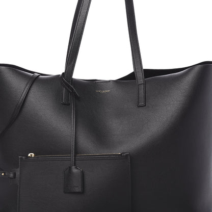 Saint Laurent Calfskin Large Shopping Tote Black 8 of 13