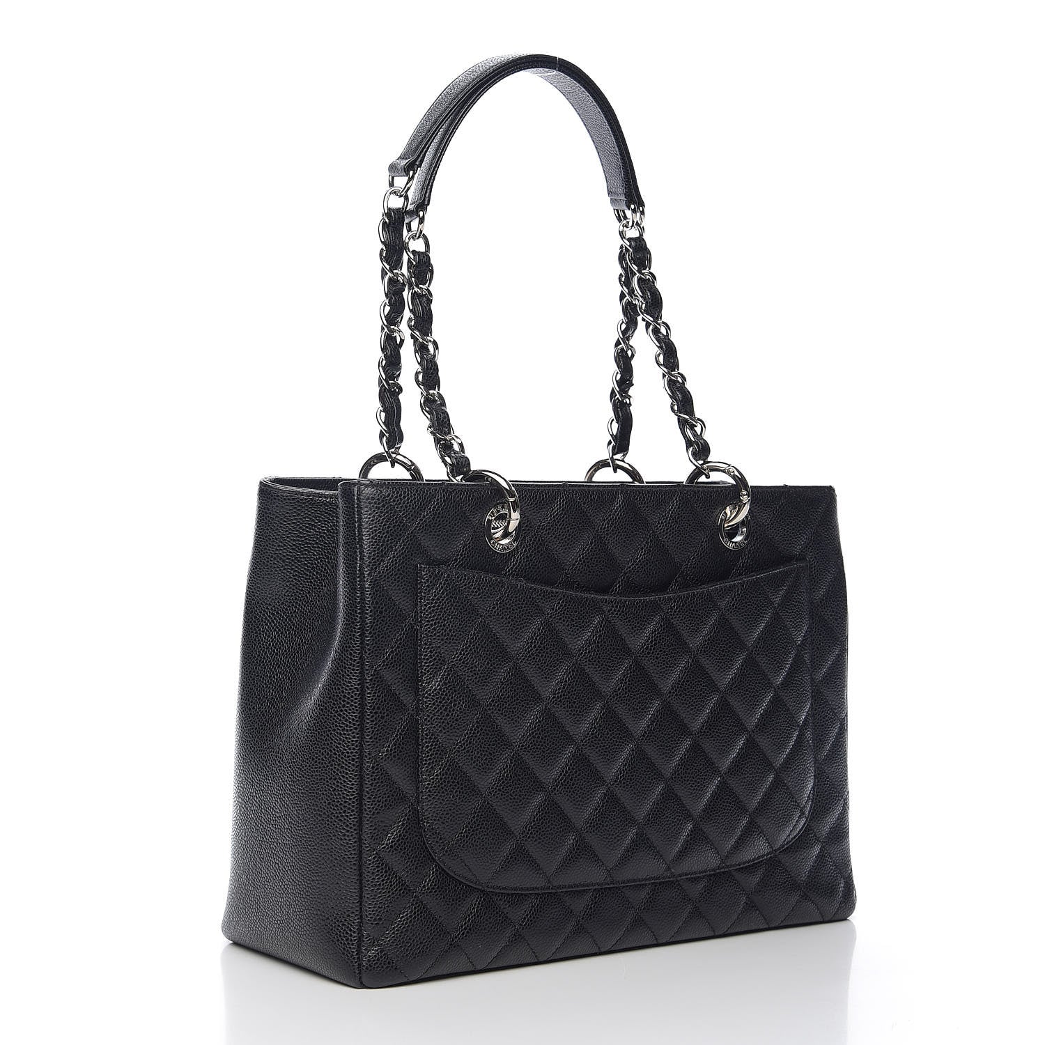Chanel Caviar Quilted Grand Shopping Tote GST Black 2 of 10