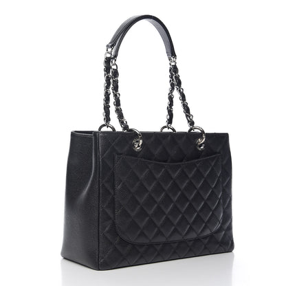 Chanel Caviar Quilted Grand Shopping Tote GST Black 2 of 10