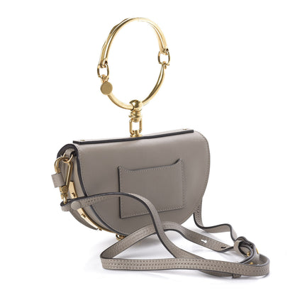 Chloe Calfskin Small Nile Bracelet Minaudiere Bag Motty Grey 3 of 10