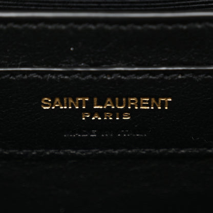 Saint Laurent Grain De Poudre Textured Mixed Matelasse Medium Triquilt Monogram Satchel Fog 5 of 10