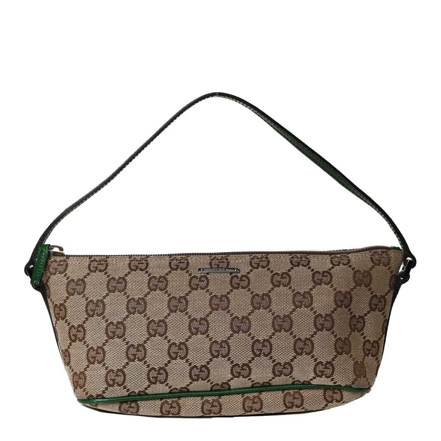 Gucci Monogram Boat Pochette Green 1 of 12