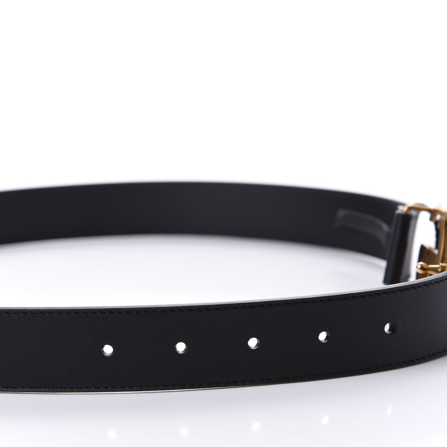 Gucci Calfskin Double G 30mm Belt 80 32 Black 5 of 6