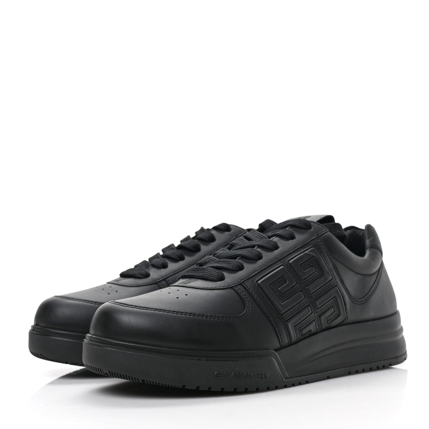 Calfskin Women G4 Low Top Sneakers 37.5 Black