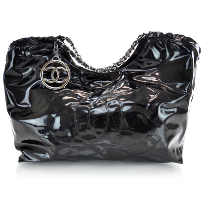 Chanel Vinyl XL Coco Cabas Black 1 of 7