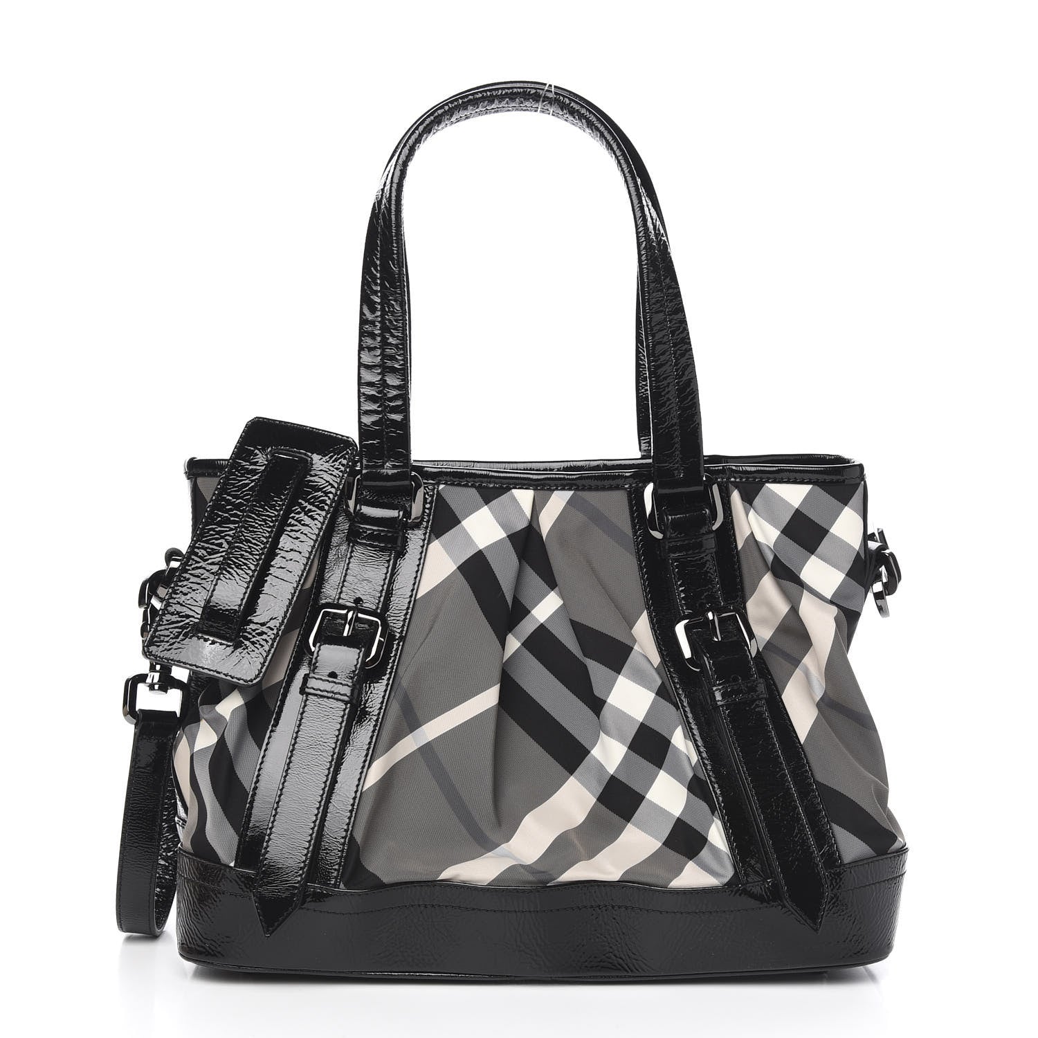Burberry Nylon Beat Check Lowry Black 1 of 11