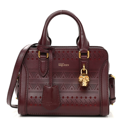 Alexander McQueen Studded Mini Padlock Zip Around Tote Bordeaux 1 of 10