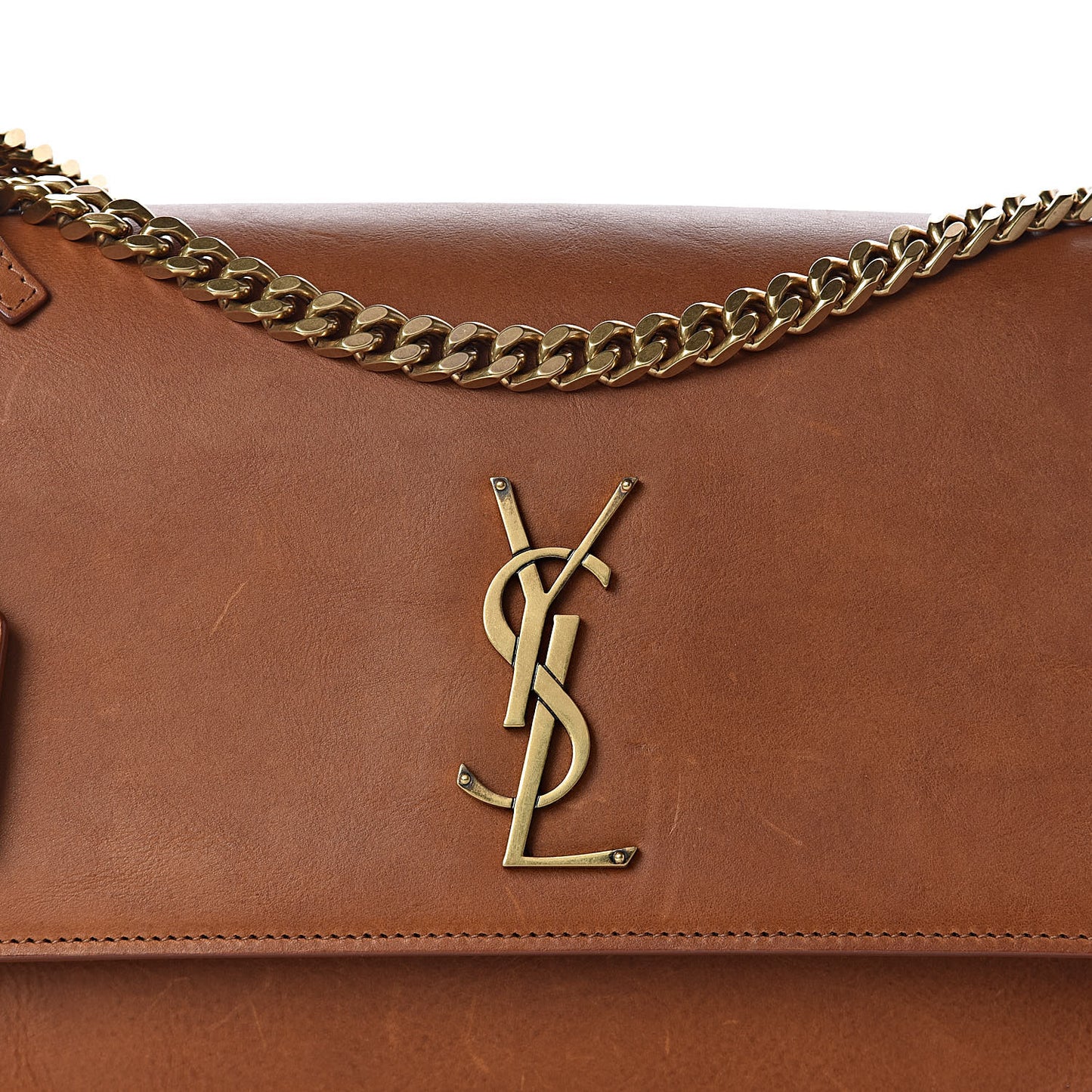 Calfskin Large Monogram Sunset Tan
