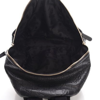 Gucci Guccissima Medium Classic Backpack Black 5 of 7