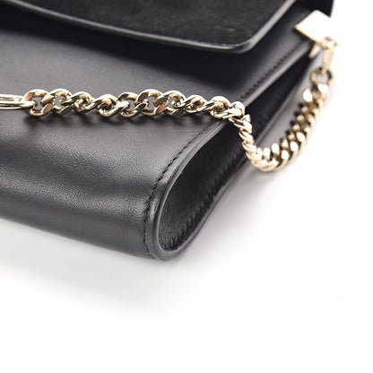 Chloe Suede Calfskin Faye Clutch Black 8 of 8