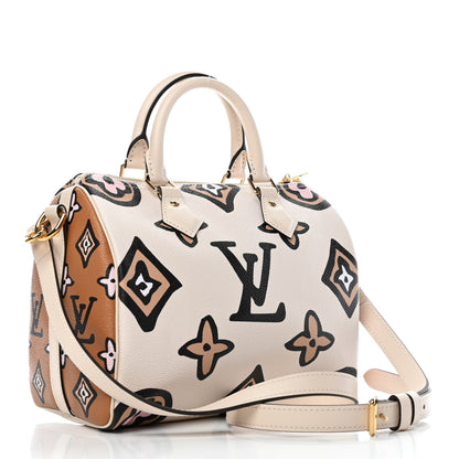 Louis Vuitton Monogram Giant Wild At Heart Speedy Bandouliere 25 Creme 2 of 4