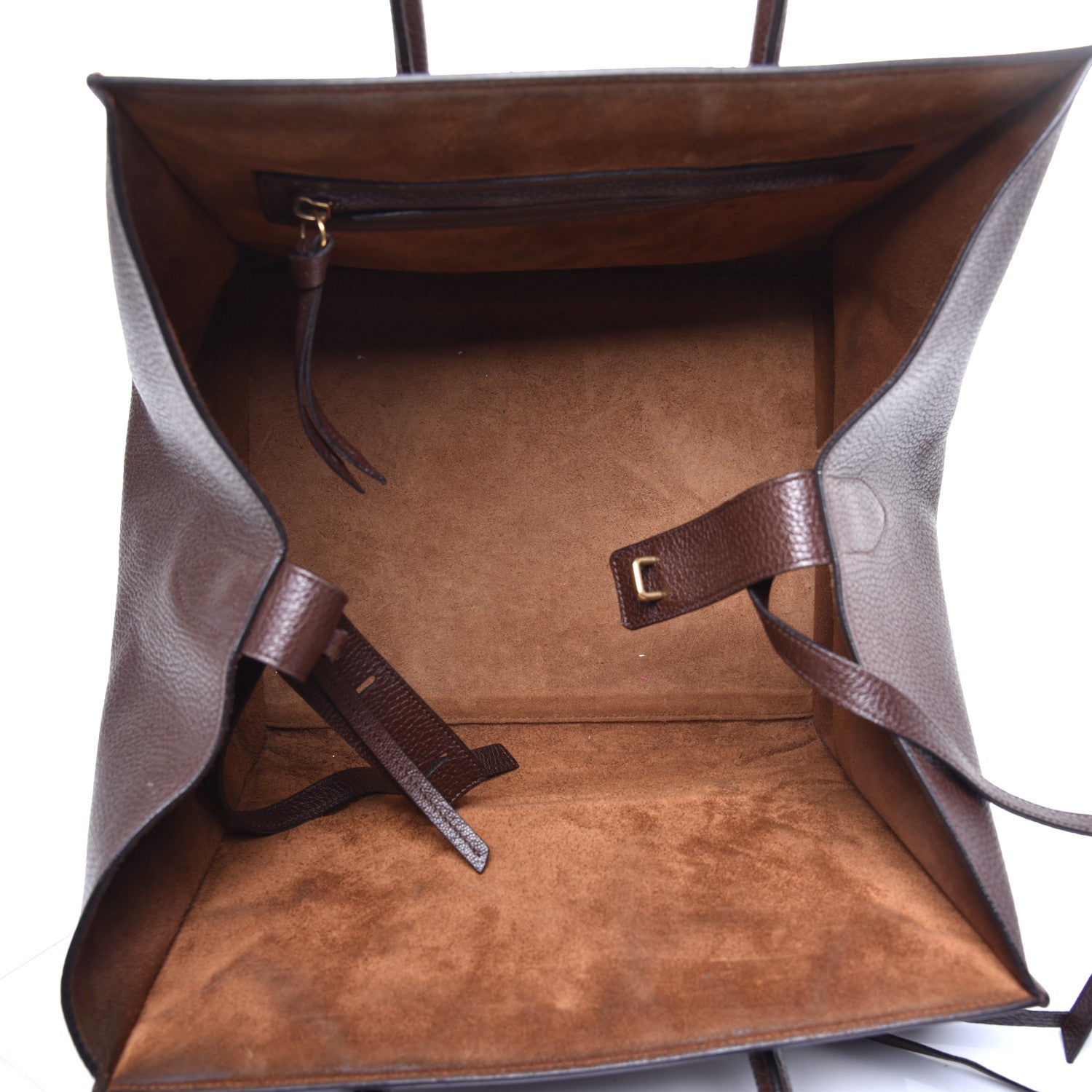 Celine Grained Calfskin Medium Phantom Luggage Brown 5 of 8