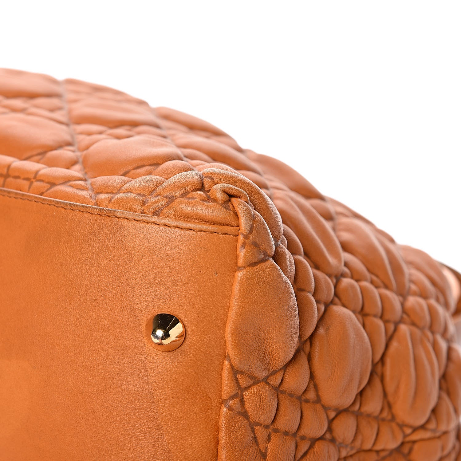 Christian Dior Lambskin Cannage Large Soft Lady Dior Shopping Tote Orange 11 of 16