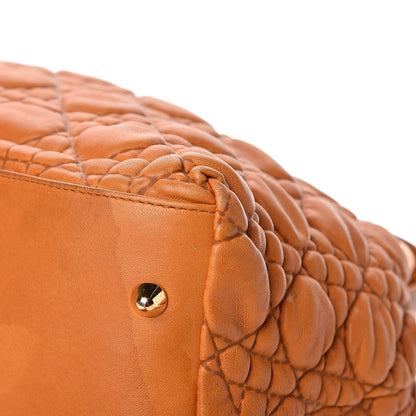 Christian Dior Lambskin Cannage Large Soft Lady Dior Shopping Tote Orange 11 of 16