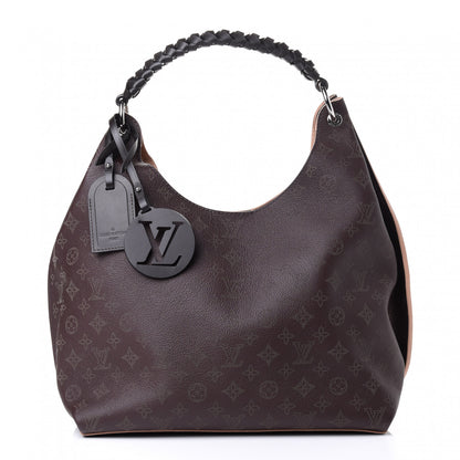 Louis Vuitton Mahina Carmel Hobo Chocolate 1 of 4