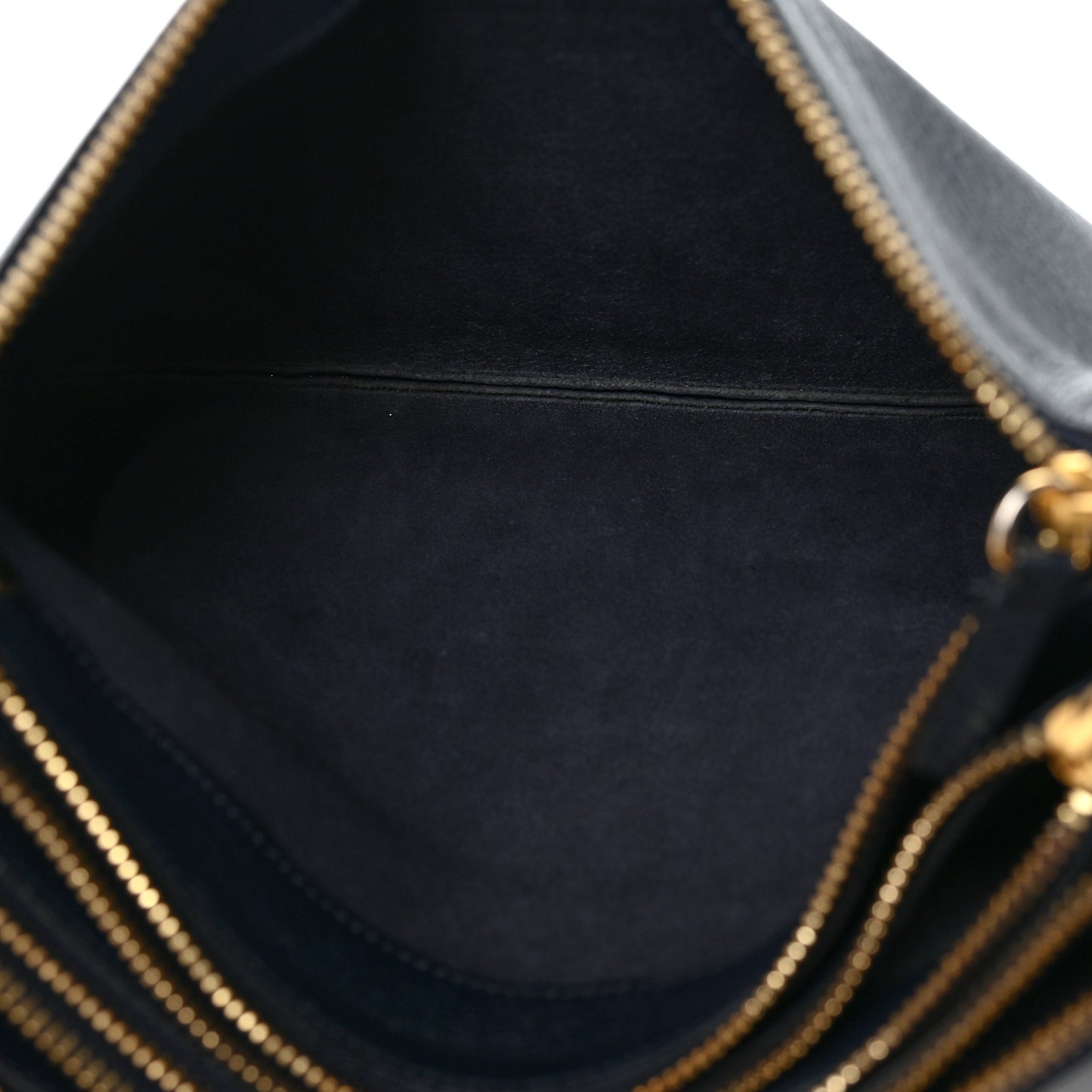 Goatskin Large Trio Crossbody Bag Dark Blue