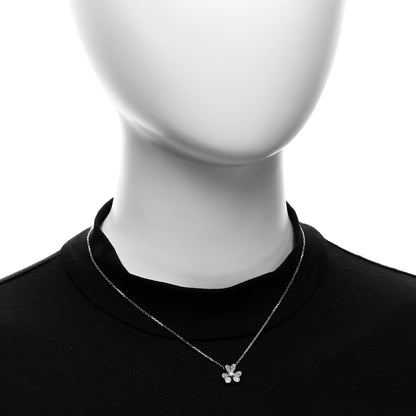 Van Cleef & Arpels 18K White Gold Diamond Mini Frivole Pendant Pave Necklace 2 of 6