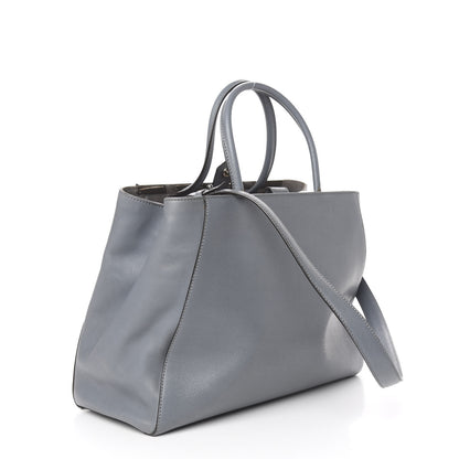 Fendi Vitello Elite Regular 2Jours Tote Grigio 4 of 19