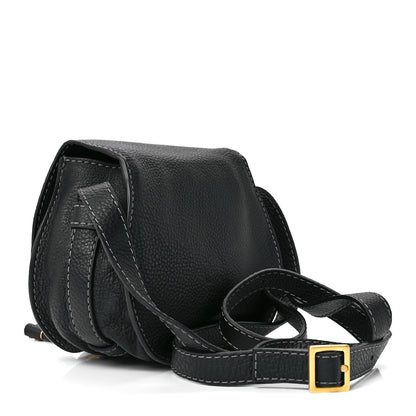 Chloe Calfskin Mini Marcie Round Crossbody Bag Black 3 of 12
