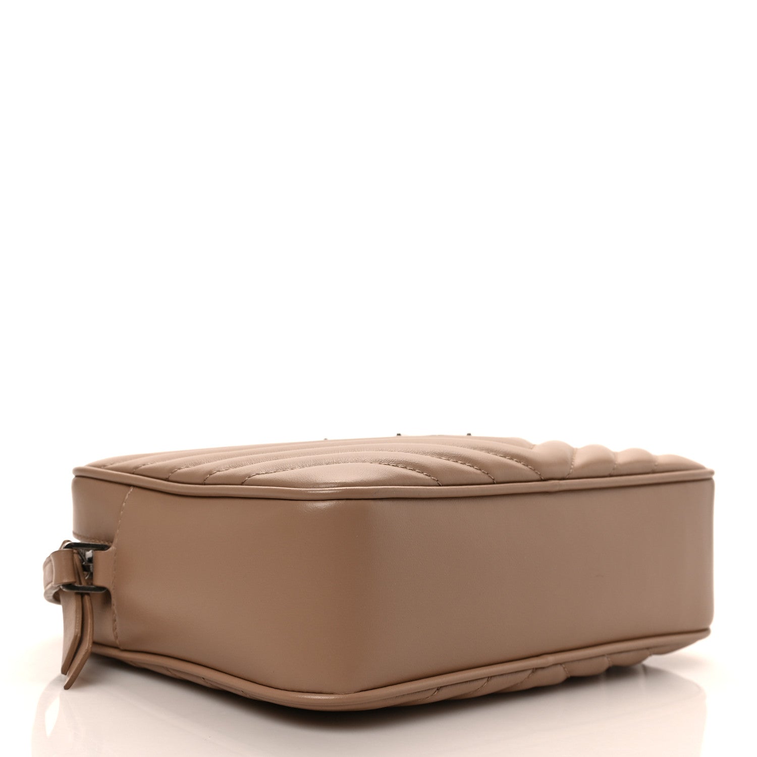 Saint Laurent Calfskin Matelasse Monogram Lou Camera Bag Dark Beige 4 of 8