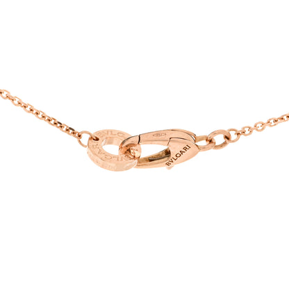 Bulgari 18K Rose Gold Diamond Mother of Pearl Small Divas' Dream Pendant Necklace 4 of 5