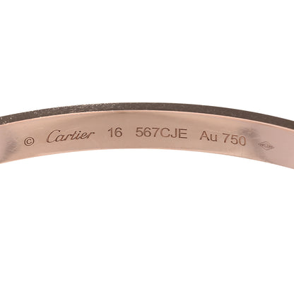 Cartier 18K Pink Gold Medium LOVE Bracelet 16 4 of 6