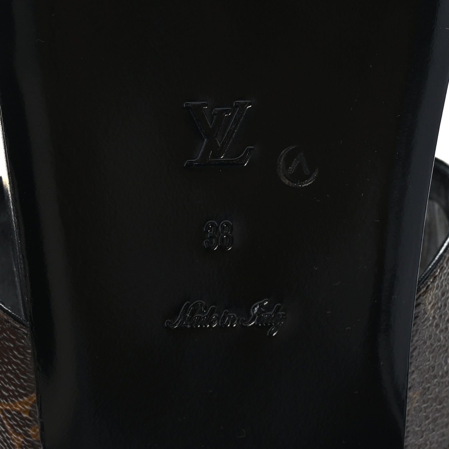 Monogram Bom Dia Mule Sandals 38 Black
