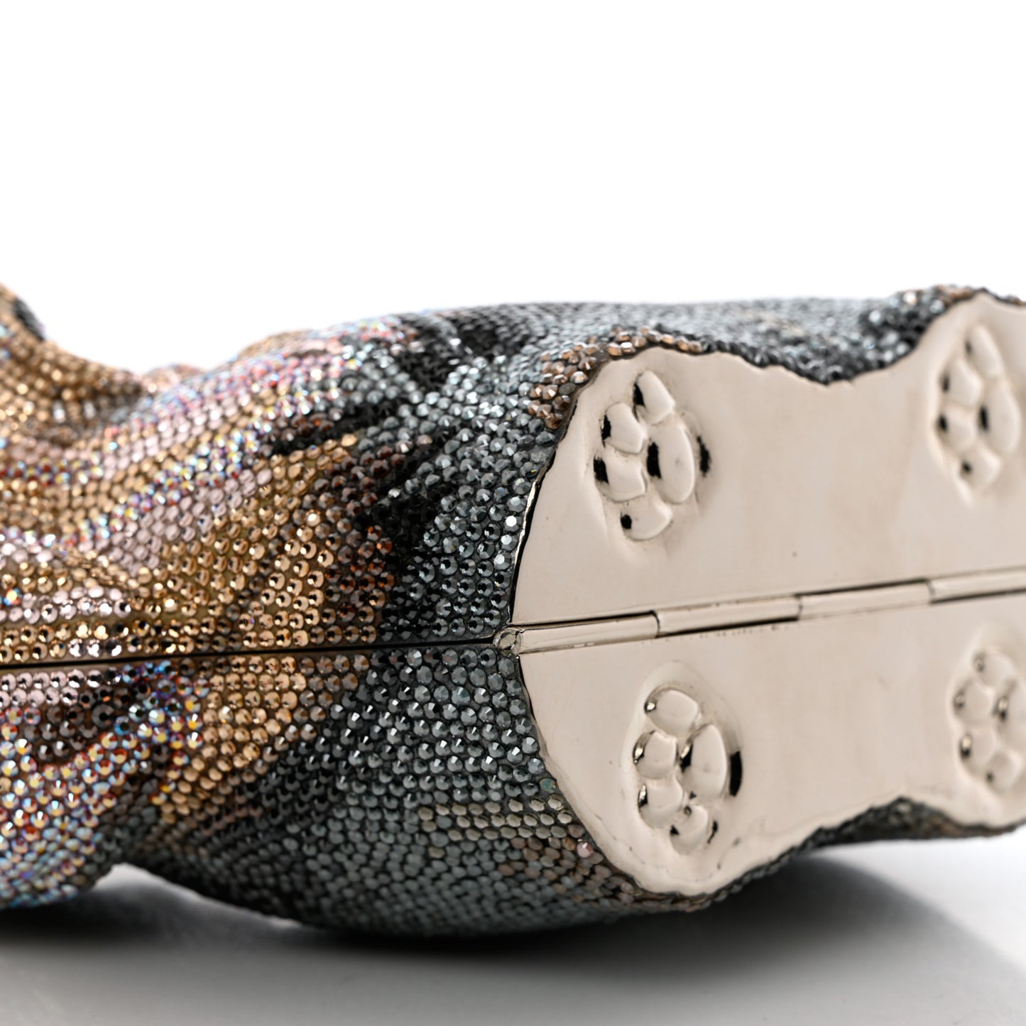 Crystal Yorkie Charlie Perla Minaudiere Clutch