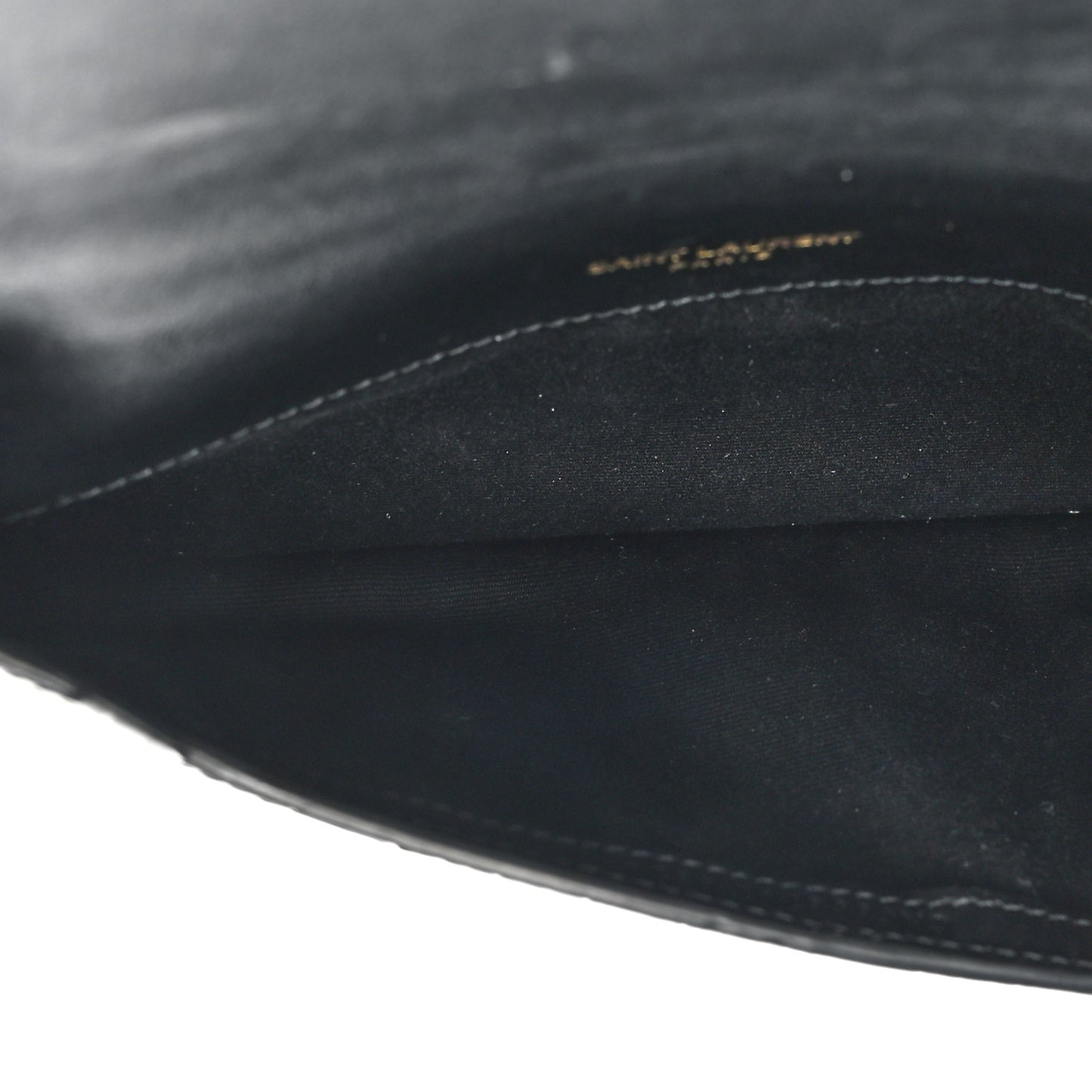 Calfskin Crocodile Embossed Monogram Phone Holder Crossbody Black