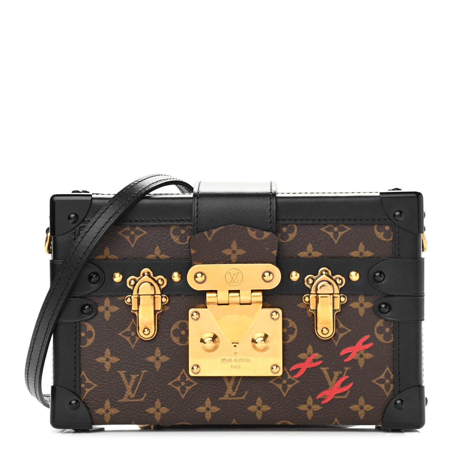 Louis Vuitton Monogram Petite Malle Black 1 of 12