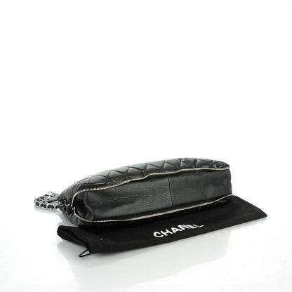 Chanel Caviar Quilted Expandable Zip Shoulder Bag Black 4 of 7