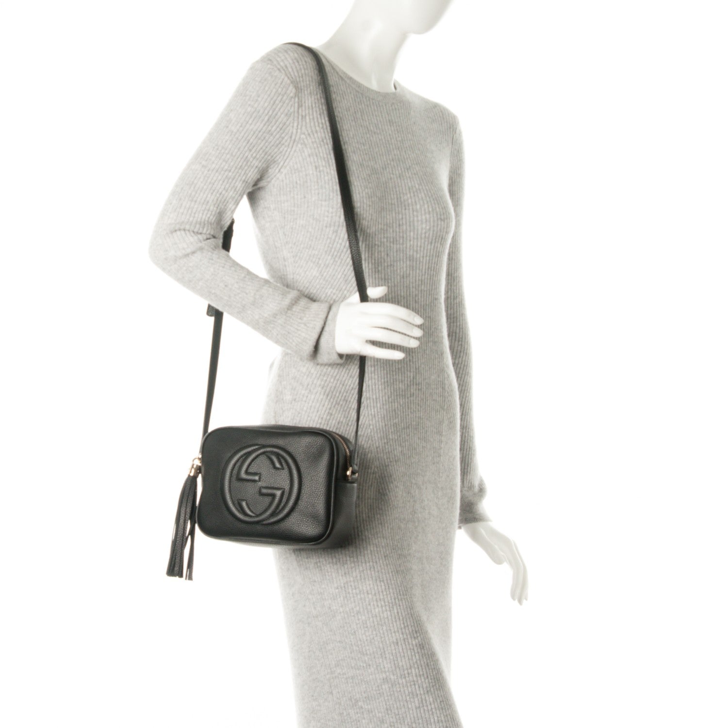 Gucci Pebbled Calfskin Small Soho Disco Bag Black 2 of 7