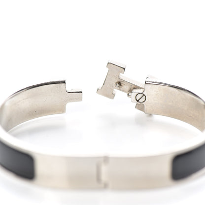 Hermes Enamel Narrow Clic Clac H Bracelet PM Black 5 of 5
