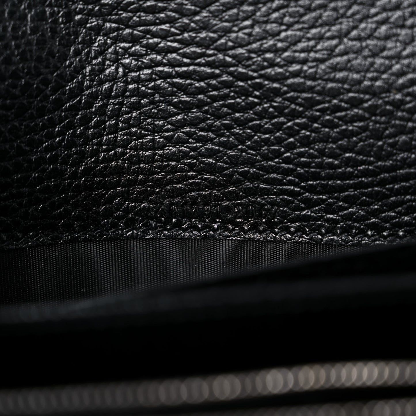 Calfskin Mini Dionysus Chain Wallet Black