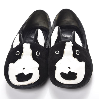 Marc Jacobs MARC By Suede Neville Dog Loafers 38.5 Black 17 of 17