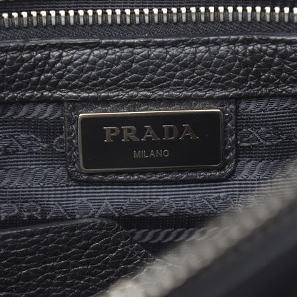 Prada Vitello Daino Tote Black 6 of 10