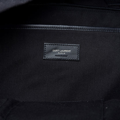 Saint Laurent Canvas Star Patch City Backpack Black 7 of 10