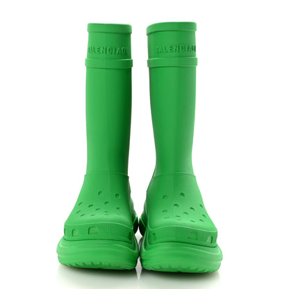 Balenciaga X CROCS Rubber Womens Rain Boots 37 Grass Green 3 of 8