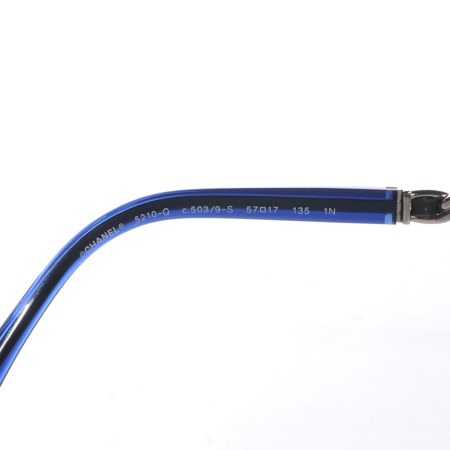 Chain Sunglasses 5210Q Navy Blue