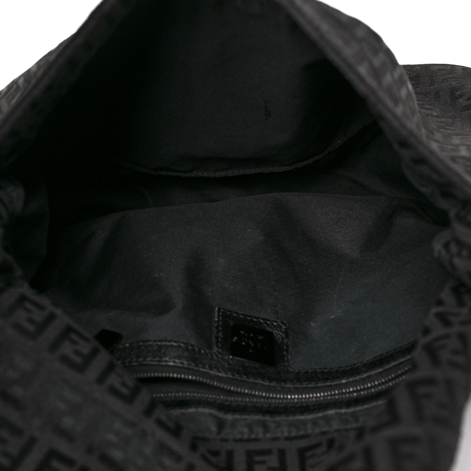 Fendi Zucchino Mama Baguette Black 5 of 10