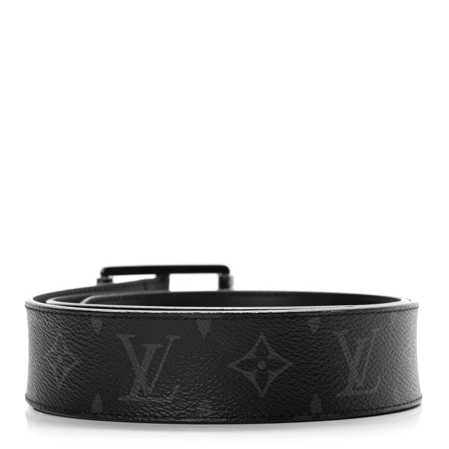 Louis Vuitton Monogram Eclipse 35 MM Voyager Belt 85 34 2 of 5