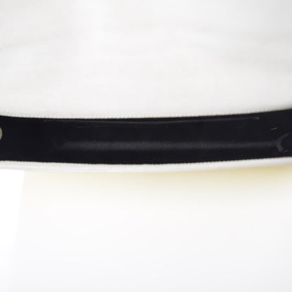 Saint Laurent Patent Calfskin Ombre Monogram Large Belle De Jour Clutch Ivory Black 5 of 10