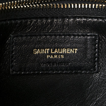 Saint Laurent Smooth Calfskin Le Maillon Satchel Black 7 of 11