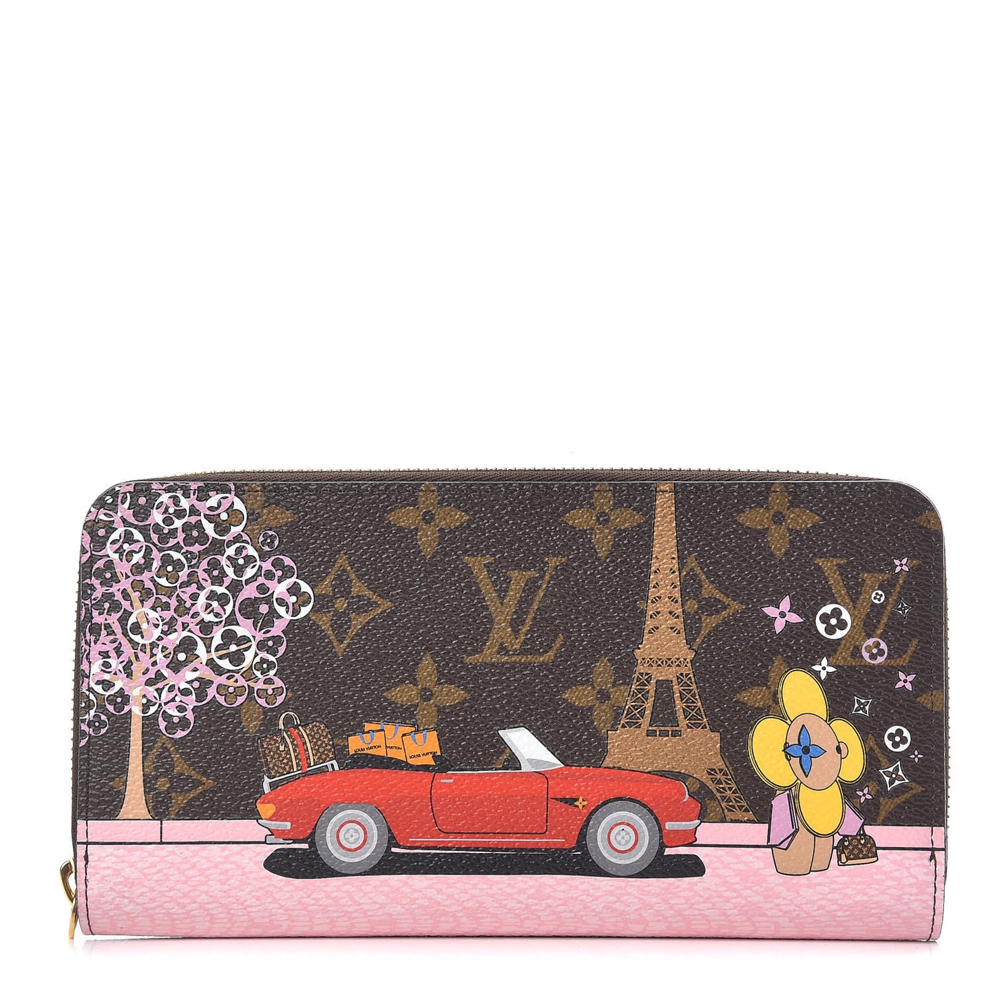 Monogram 2019 Christmas Animation Zippy Wallet