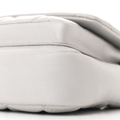 Chanel Calfskin Quilted Top Handle Flap Light Grey 10 of 10