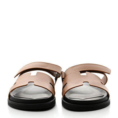 Hermes Calfskin Mens Chypre Sandals 43 Gold 2 of 9
