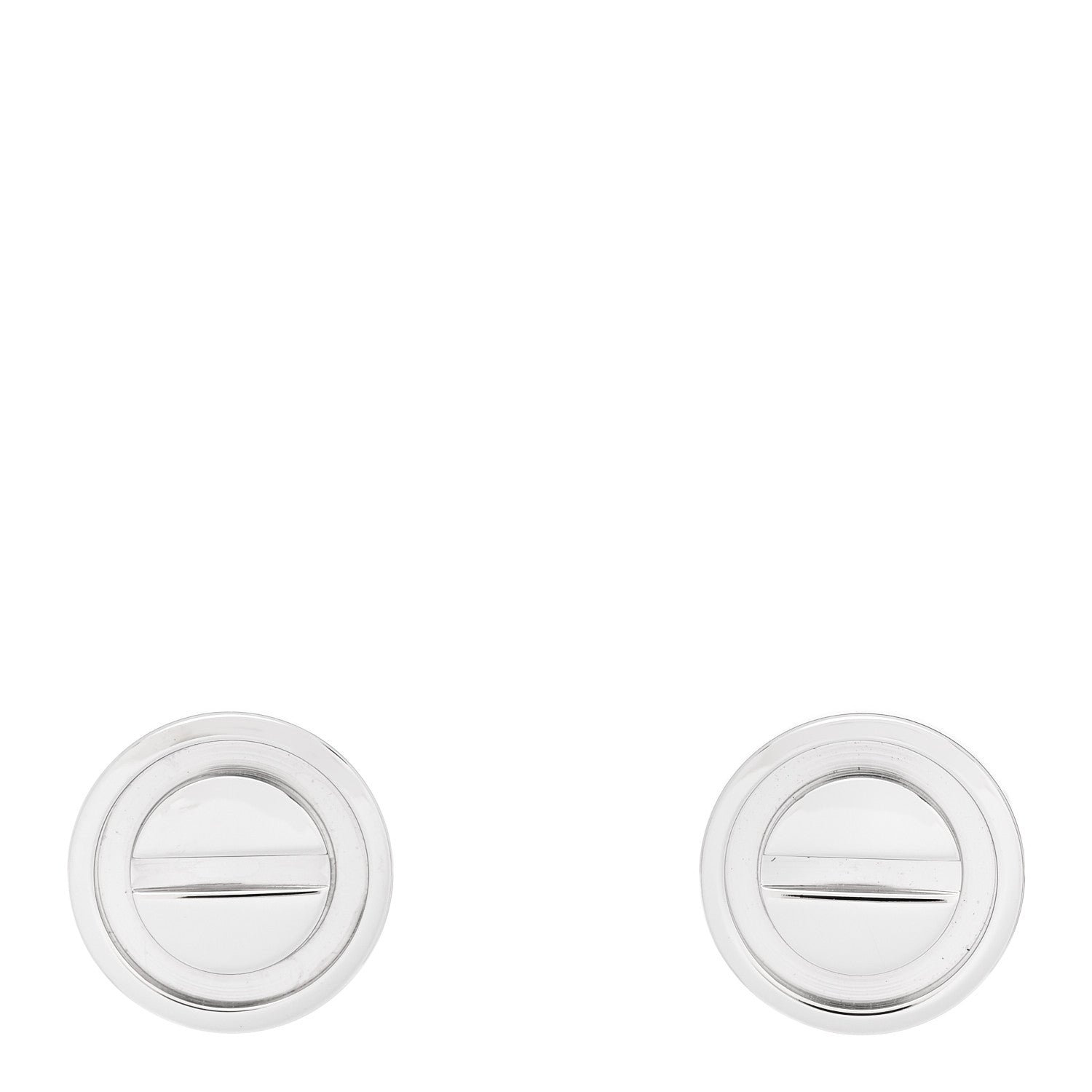 Cartier 18K White Gold LOVE Earrings 1 of 5