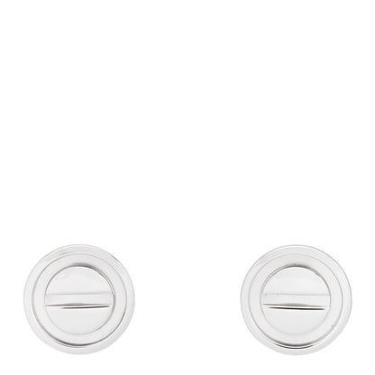 Cartier 18K White Gold LOVE Earrings 1 of 5