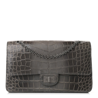 Chanel Alligator 2.55 Reissue 227 Flap Grey 1 of 12